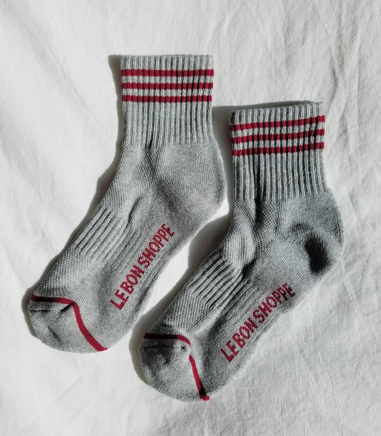 Le Bon Shoppe Girlfriend socks - Heather Grey