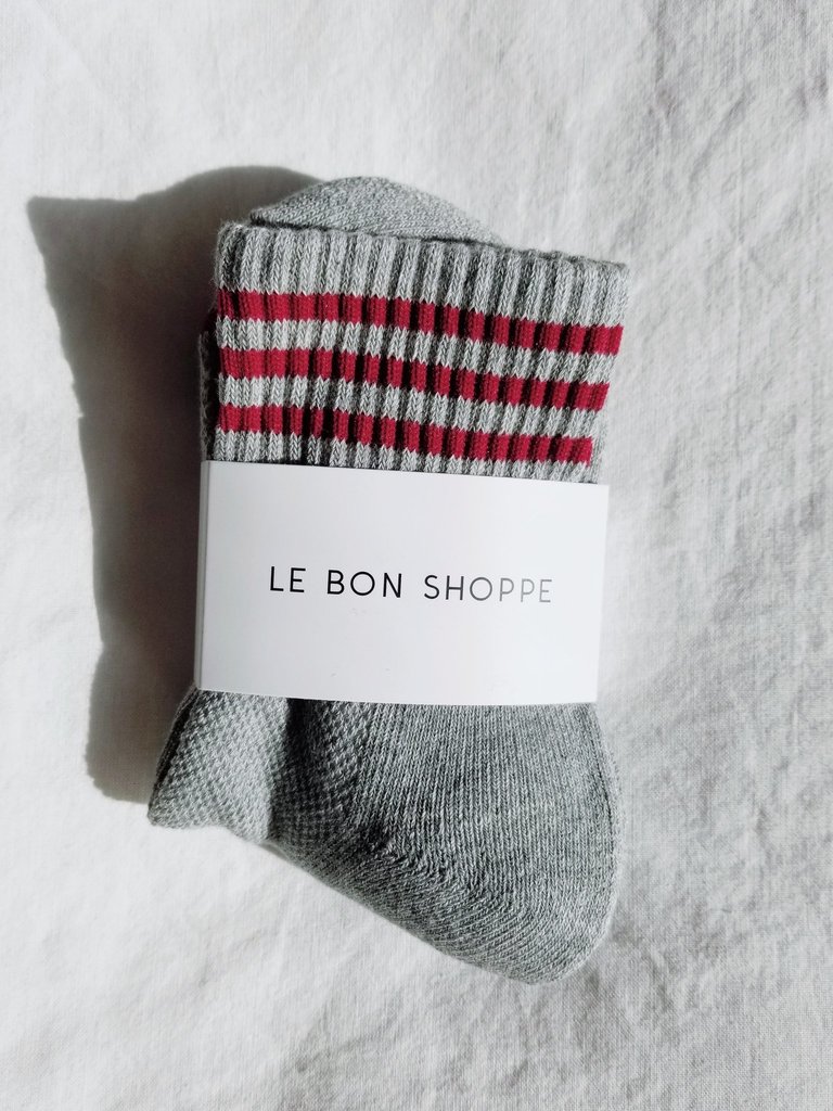 Le Bon Shoppe Girlfriend socks - Heather Grey