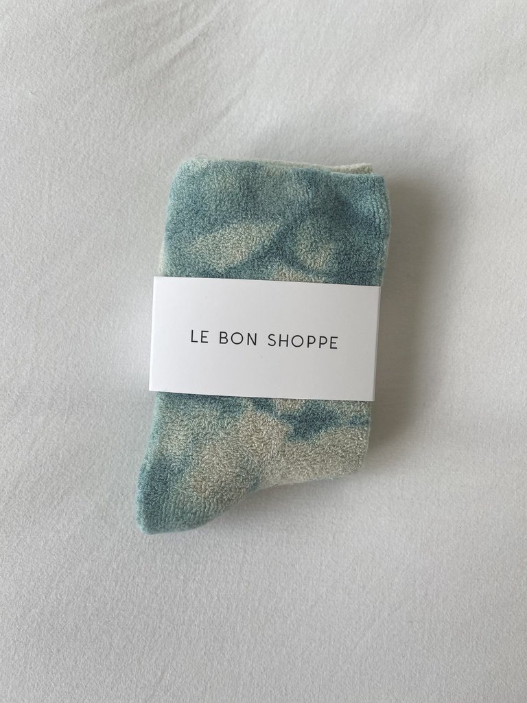 Le Bon Shoppe Tie dye cloud socks - Sky