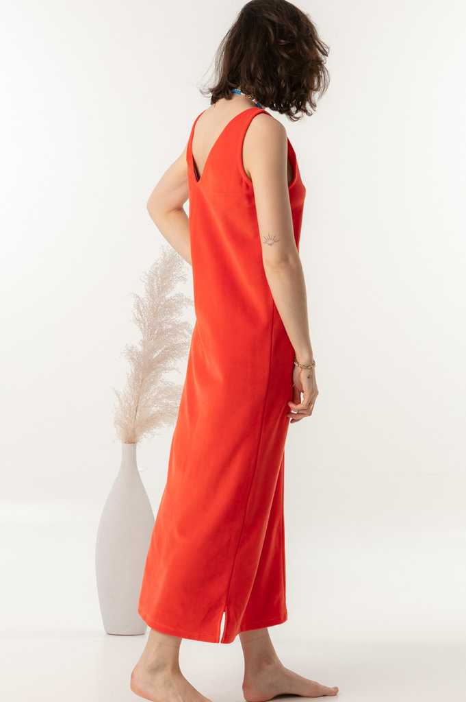 Love Sundaily Pilar dress - Bloody orange