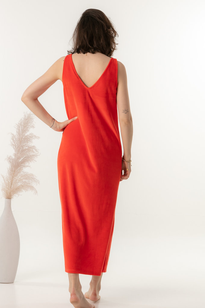 Love Sundaily Pilar dress - Bloody orange