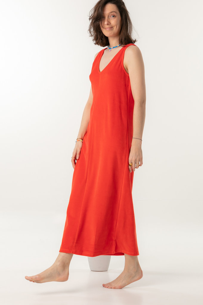 Love Sundaily Pilar dress - Bloody orange