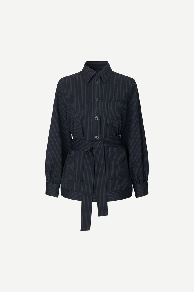 Samsoe Samsoe Vestine overshirt - Night sky stripe