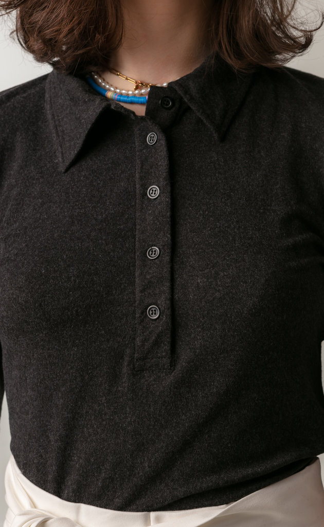 RE/BORN Daniella shirt - Black