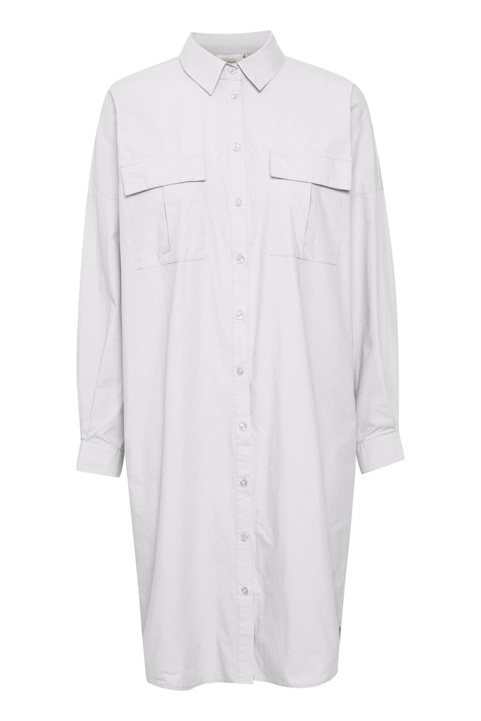 Gestuz Halio shirt dress - Bight white