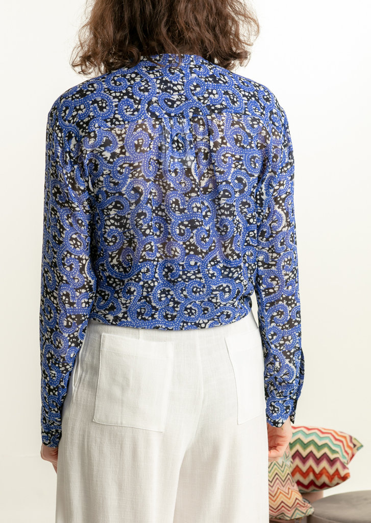 Samsoe Samsoe Elmy shirt - Blue nairobi