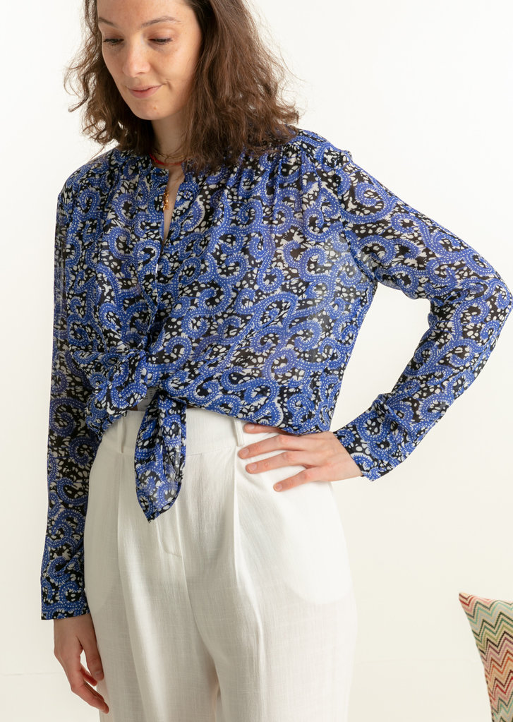 Samsoe Samsoe Elmy shirt - Blue nairobi