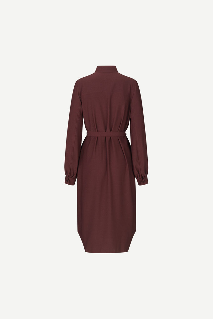 Samsoe Samsoe Camila shirt dress - Decadent choco