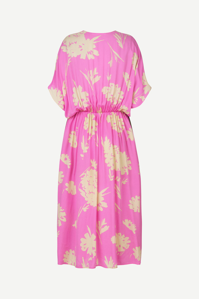 Samsoe Samsoe Andina long dress - Pink kirigrami