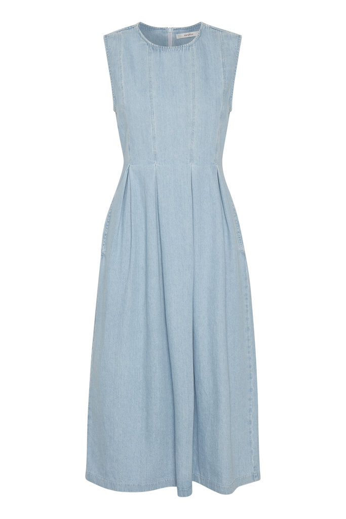 Gestuz Alba midi dress - Light blue