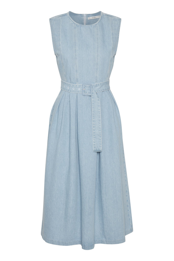 Gestuz Alba midi dress - Light blue