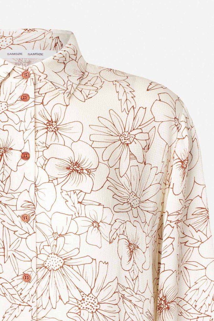 Samsoe Samsoe Silje shirt - Brick hortus