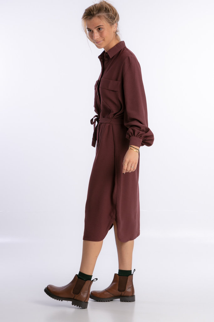 Samsoe Samsoe Camila shirt dress - Decadent choco