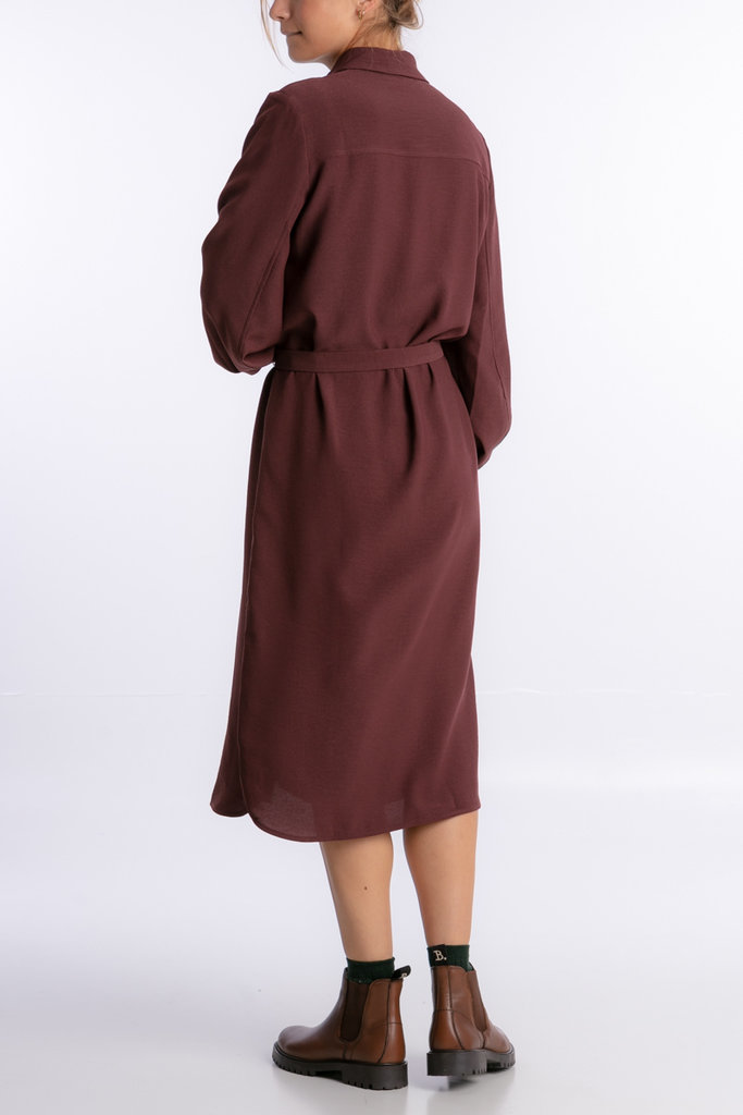 Samsoe Samsoe Camila shirt dress - Decadent choco