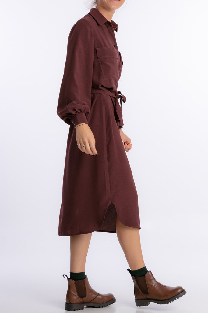 Samsoe Samsoe Camila shirt dress - Decadent choco