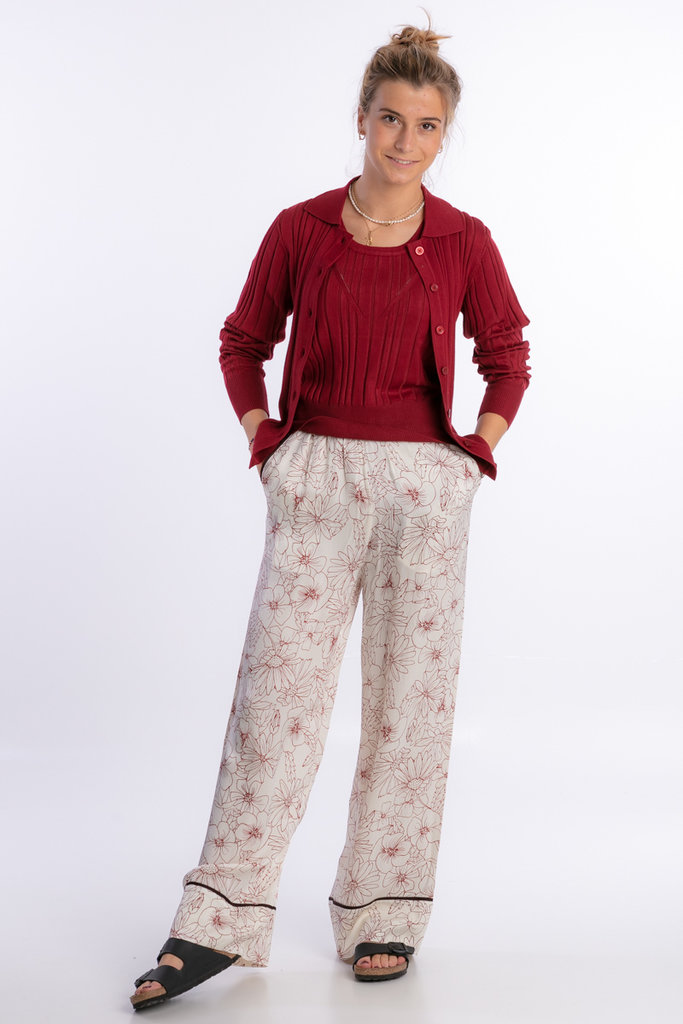 Samsoe Samsoe Silje trousers - Brick hortus