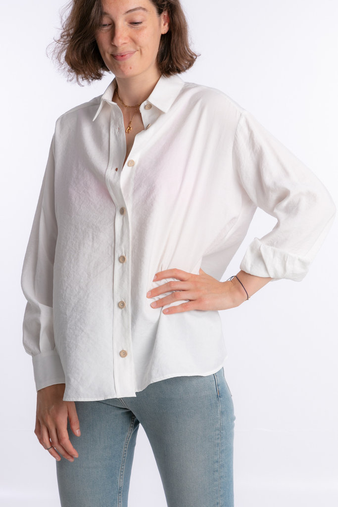 Les Bohemiennes Anton boy shirt - Off white