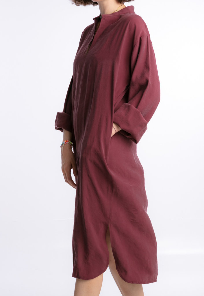 Les Bohemiennes Scot dress - Aubergine