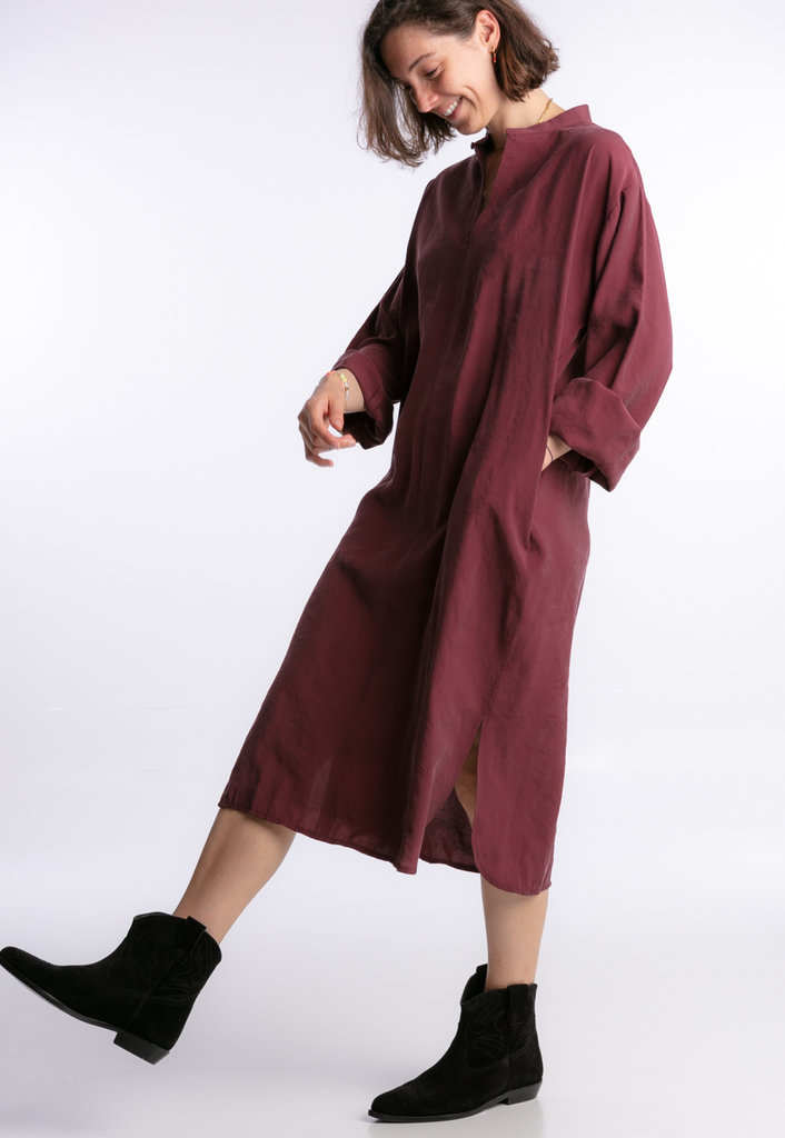 Les Bohemiennes Scot dress - Aubergine