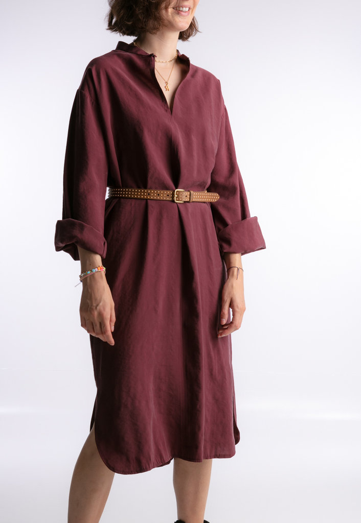 Les Bohemiennes Scot dress - Aubergine