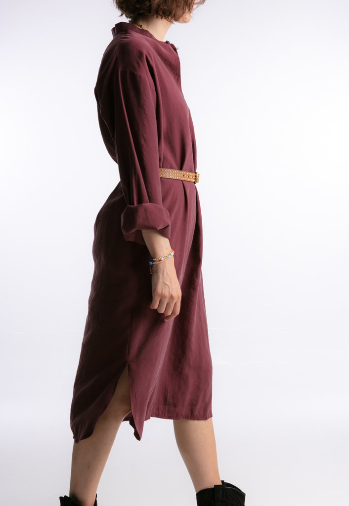 Les Bohemiennes Scot dress - Aubergine