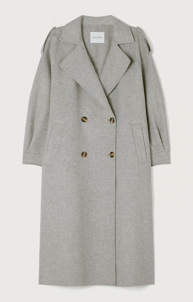 American Vintage Dadoulove coat - Grey chine