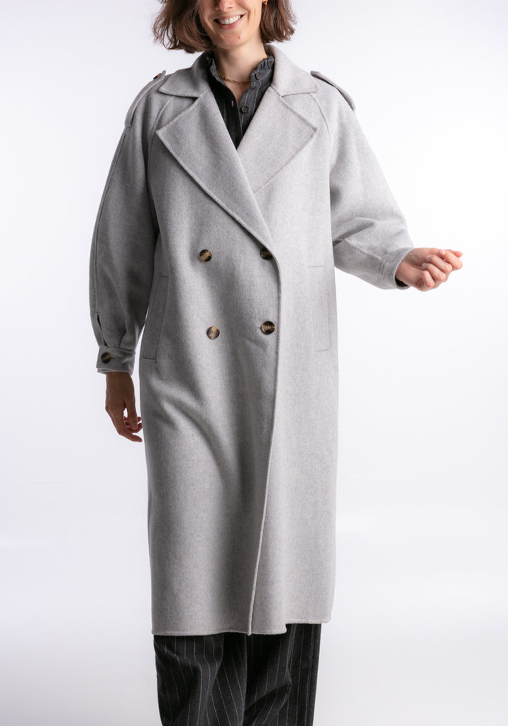 American Vintage Dadoulove coat - Grey chine