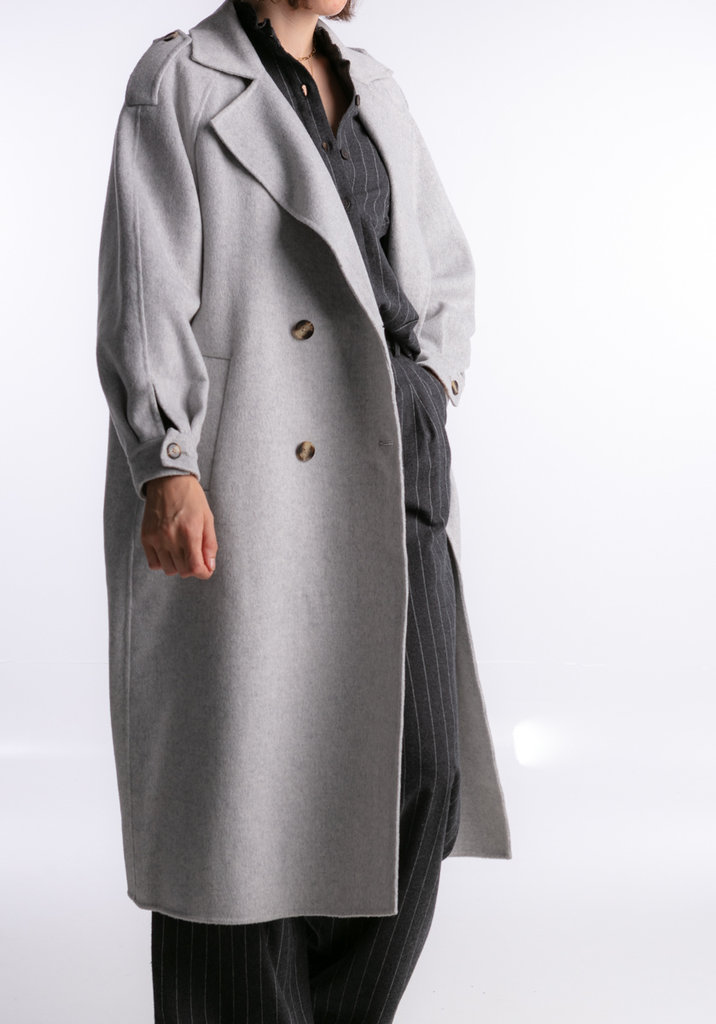 American Vintage Dadoulove coat - Grey chine