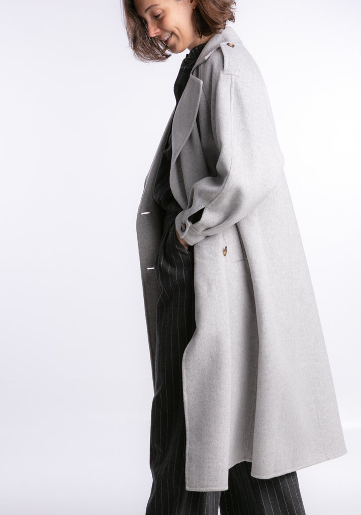 American Vintage Dadoulove coat - Grey chine