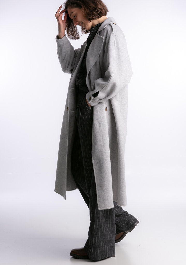 American Vintage Dadoulove coat - Grey chine