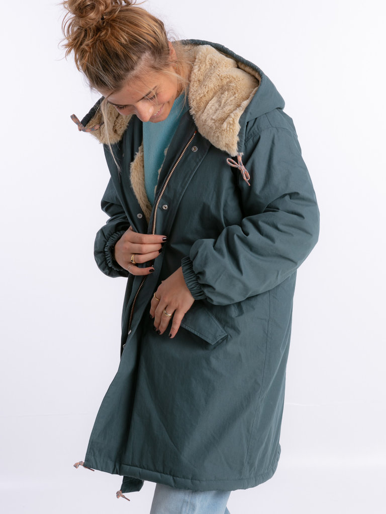 Bellerose Laos coat - Metal blue