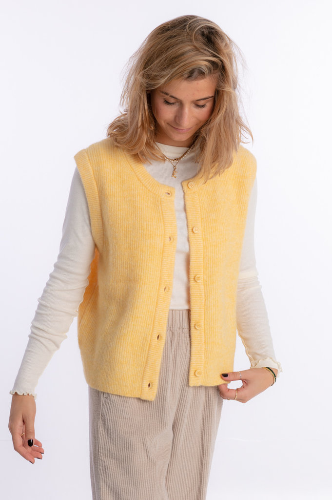 Samsoe Samsoe Nor cardigan vest - Sunshine