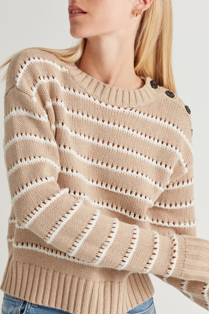 Designers Remix Matis breton knit - Cream stripes