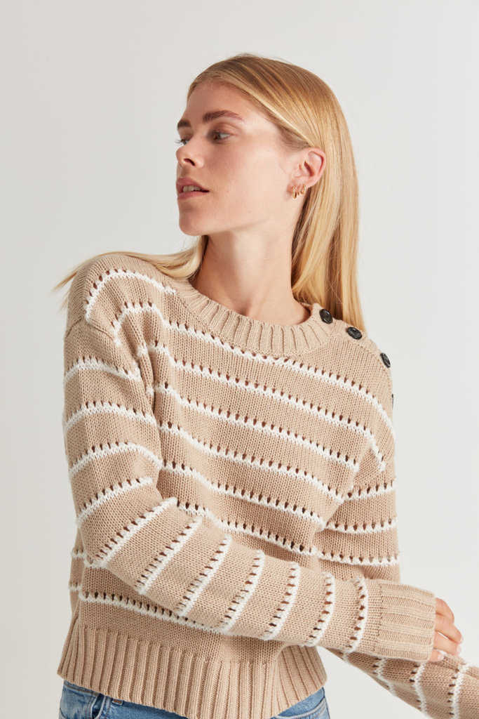 Designers Remix Matis breton knit - Cream stripes