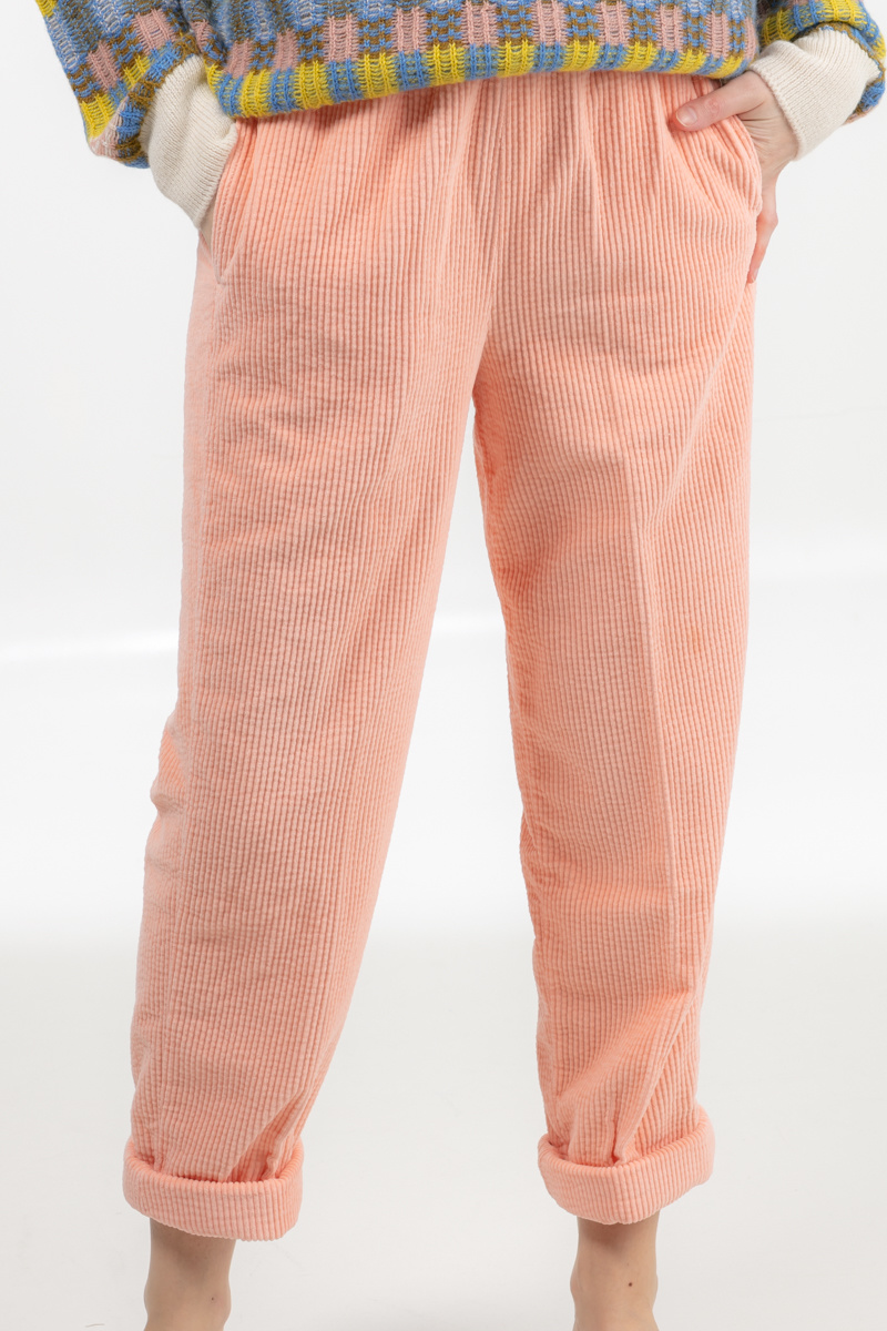 Topshop Petite cord utility straight leg pants in pink | ASOS