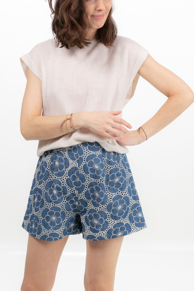 Samsoe Samsoe Jimea shorts - Blue flower