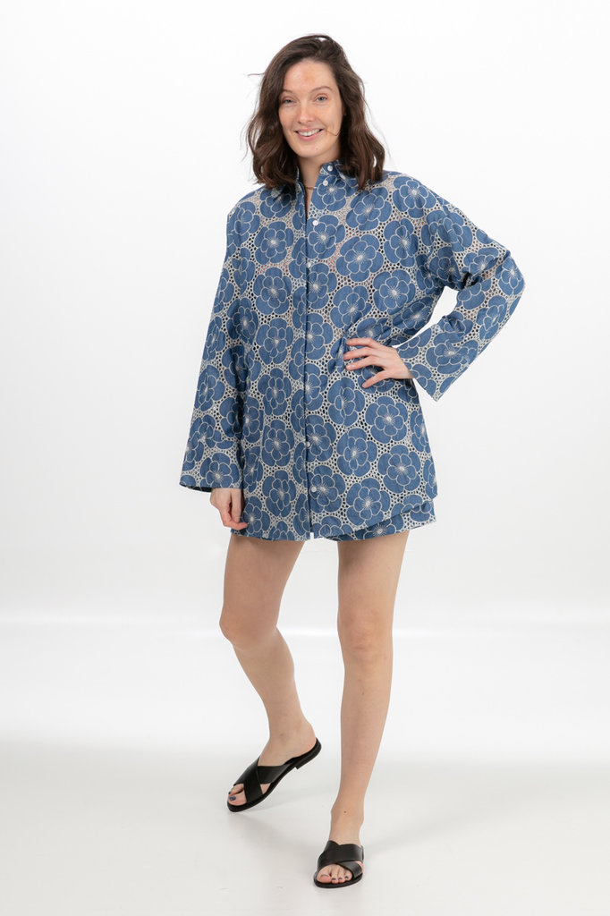 Samsoe Samsoe Jimea shirt - Blue Flower