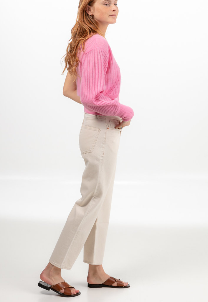CRUSH Muhu cashmere asymmetric top - Candy pink