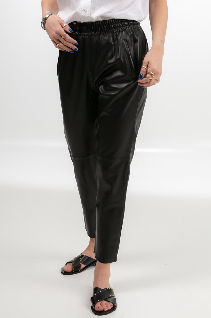 Oakwood Gift leather pants - Noir