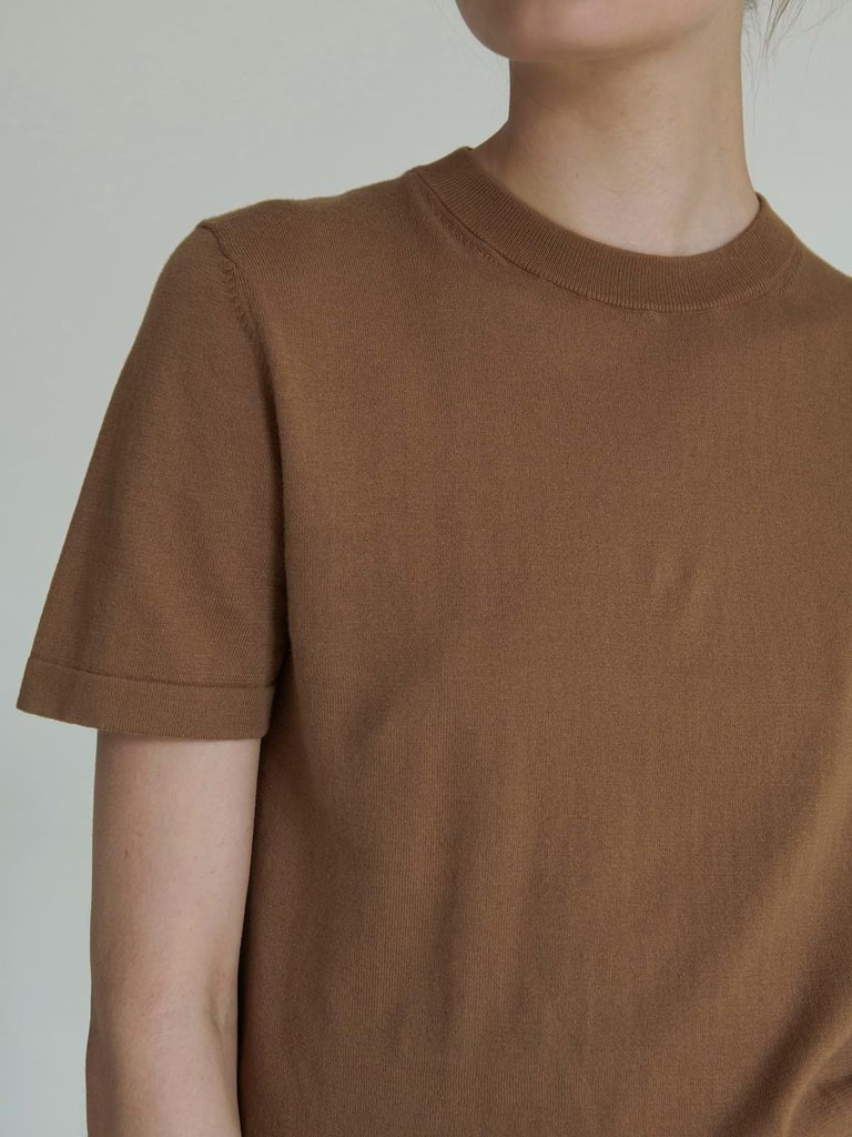 FUB FUB Classic tee - Camel