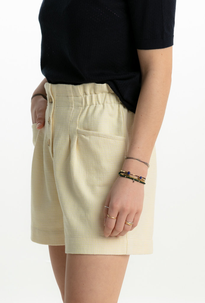 Bellerose Lila short - Yellow/white