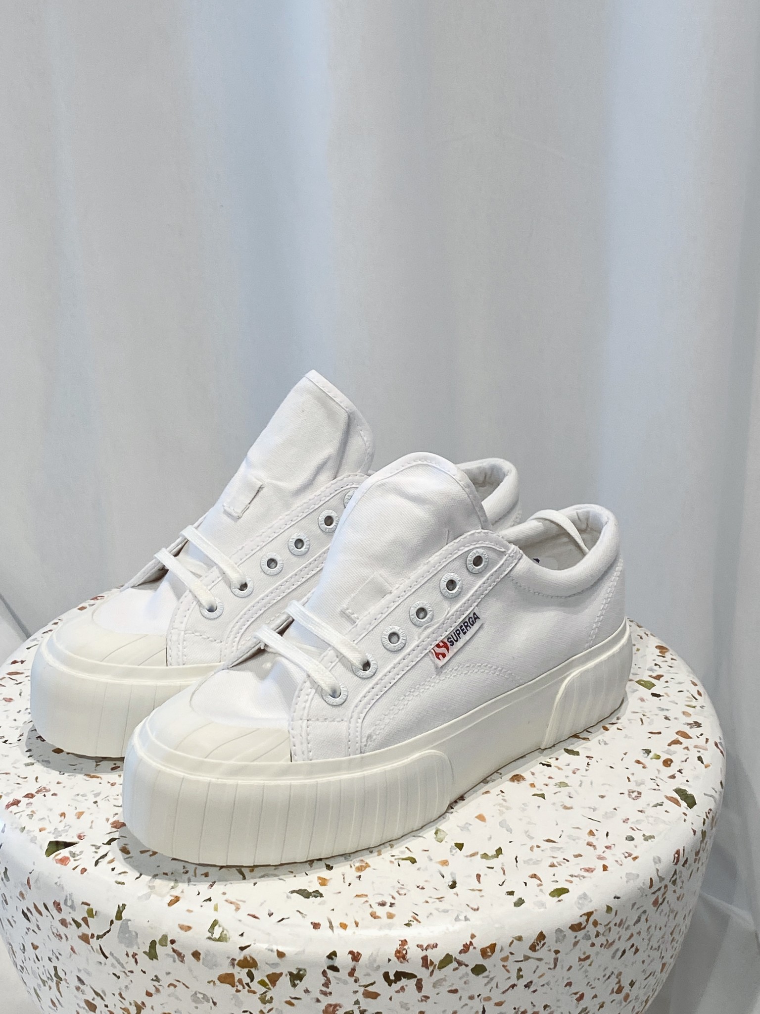 superga wedge trainers