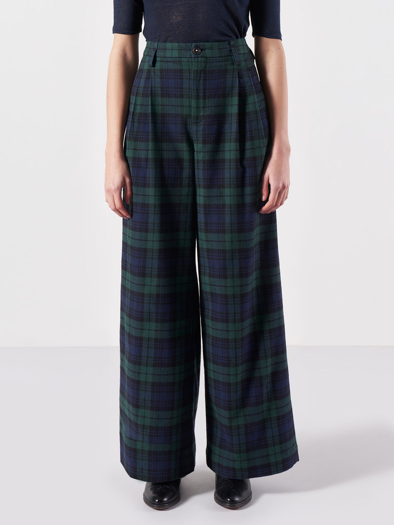 Bellerose Volkert pants - Blue/ green check