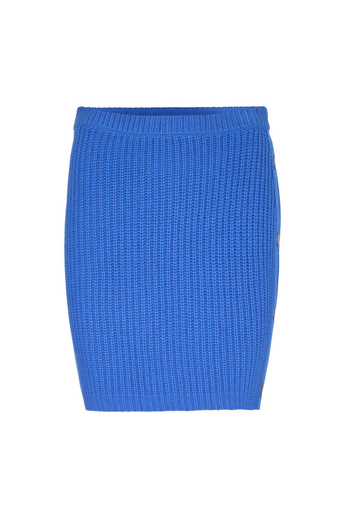 Designers Remix Molina button skirt - Neon blue