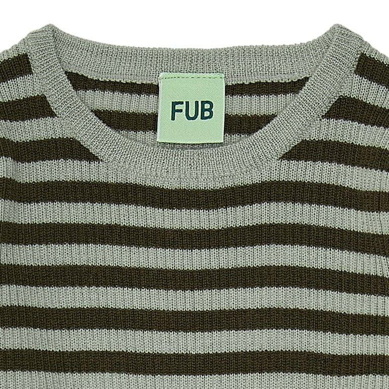 FUB kids FUB baby - Rib blouse - pale sage/ forest