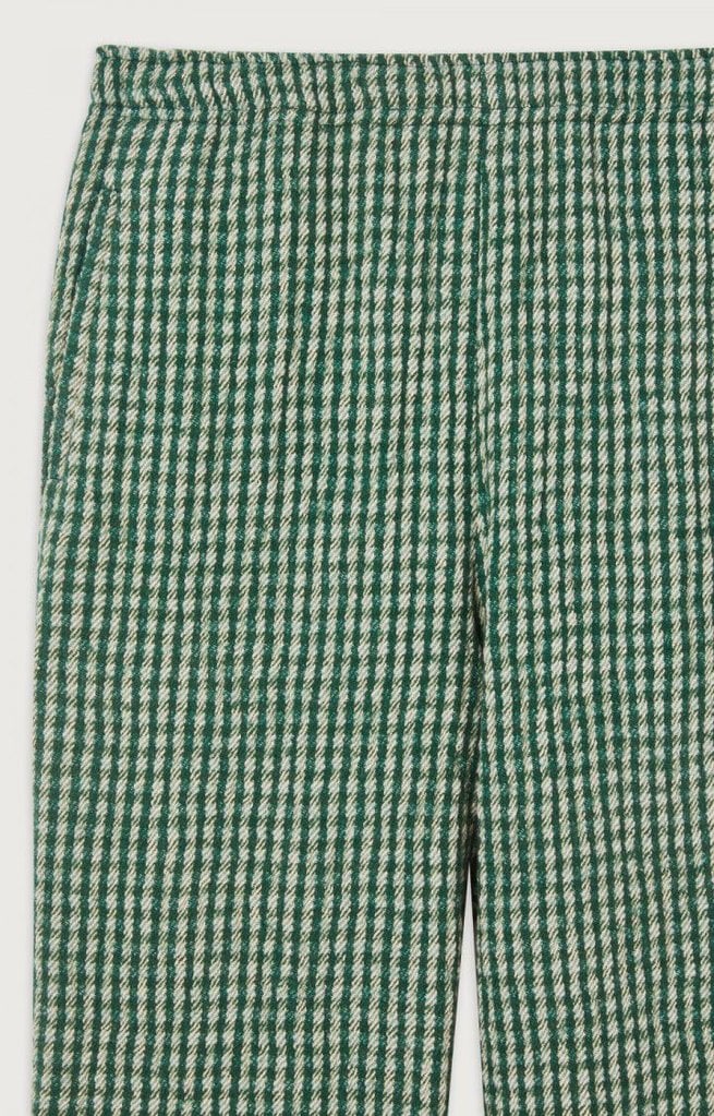 American Vintage Nan pants - Green Carreaux