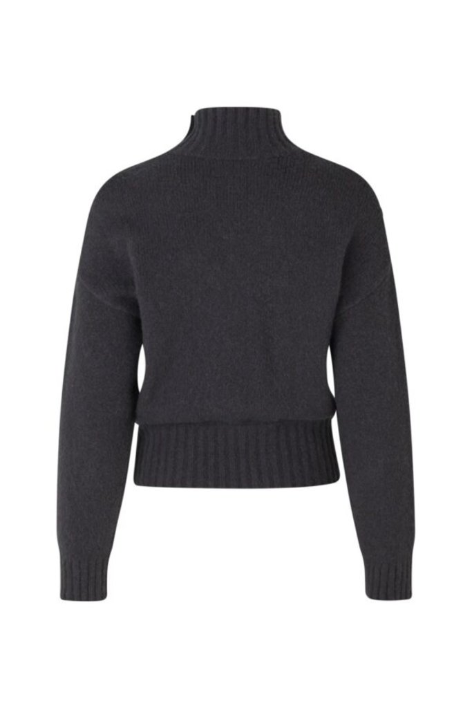 Samsoe Samsoe Mandie mock neck - Obsidian