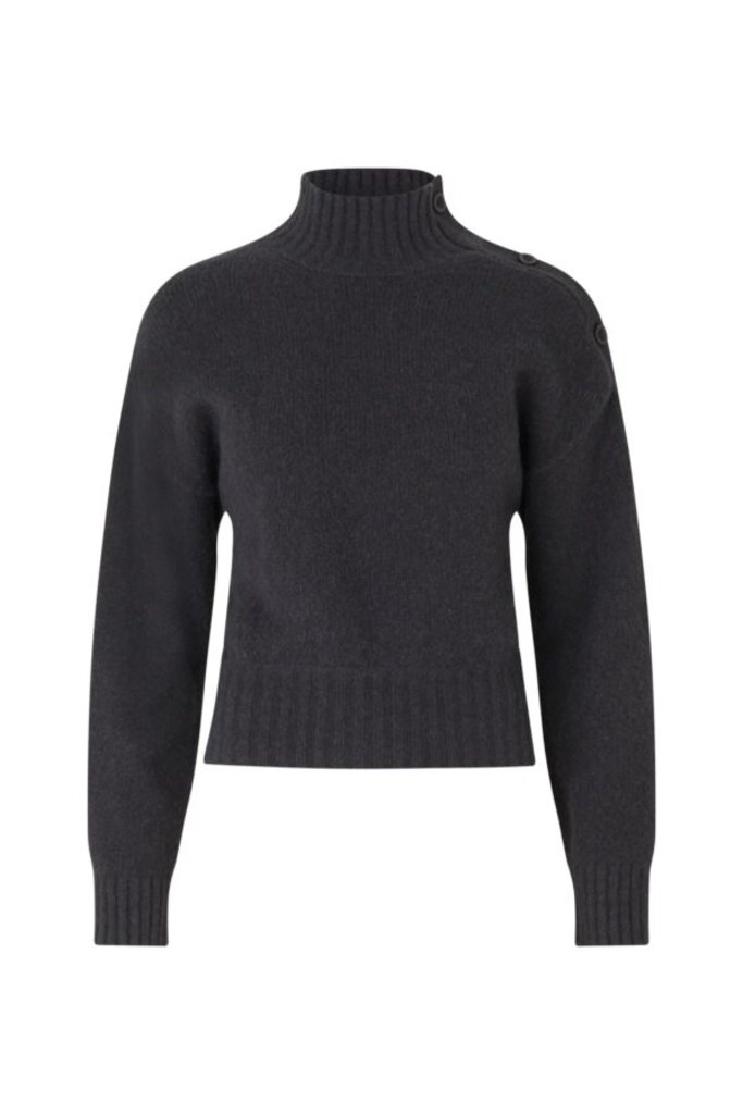 Samsoe Samsoe Mandie mock neck - Obsidian