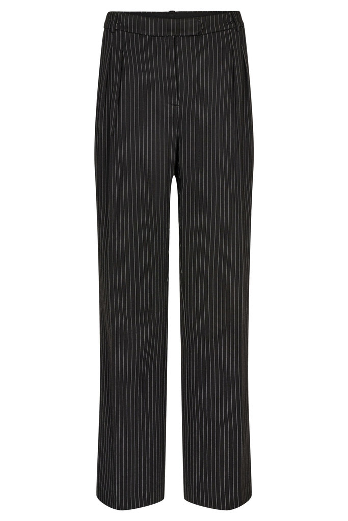 Designers Remix Zoe pants - Black/ white pinstripe