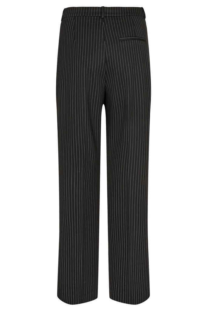 Designers Remix Zoe pants - Black/ white pinstripe